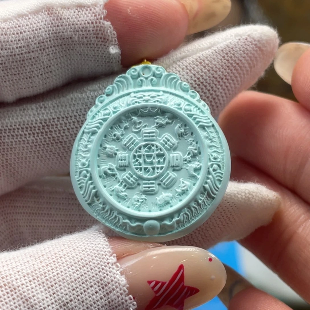 未镶嵌绿松石挂件