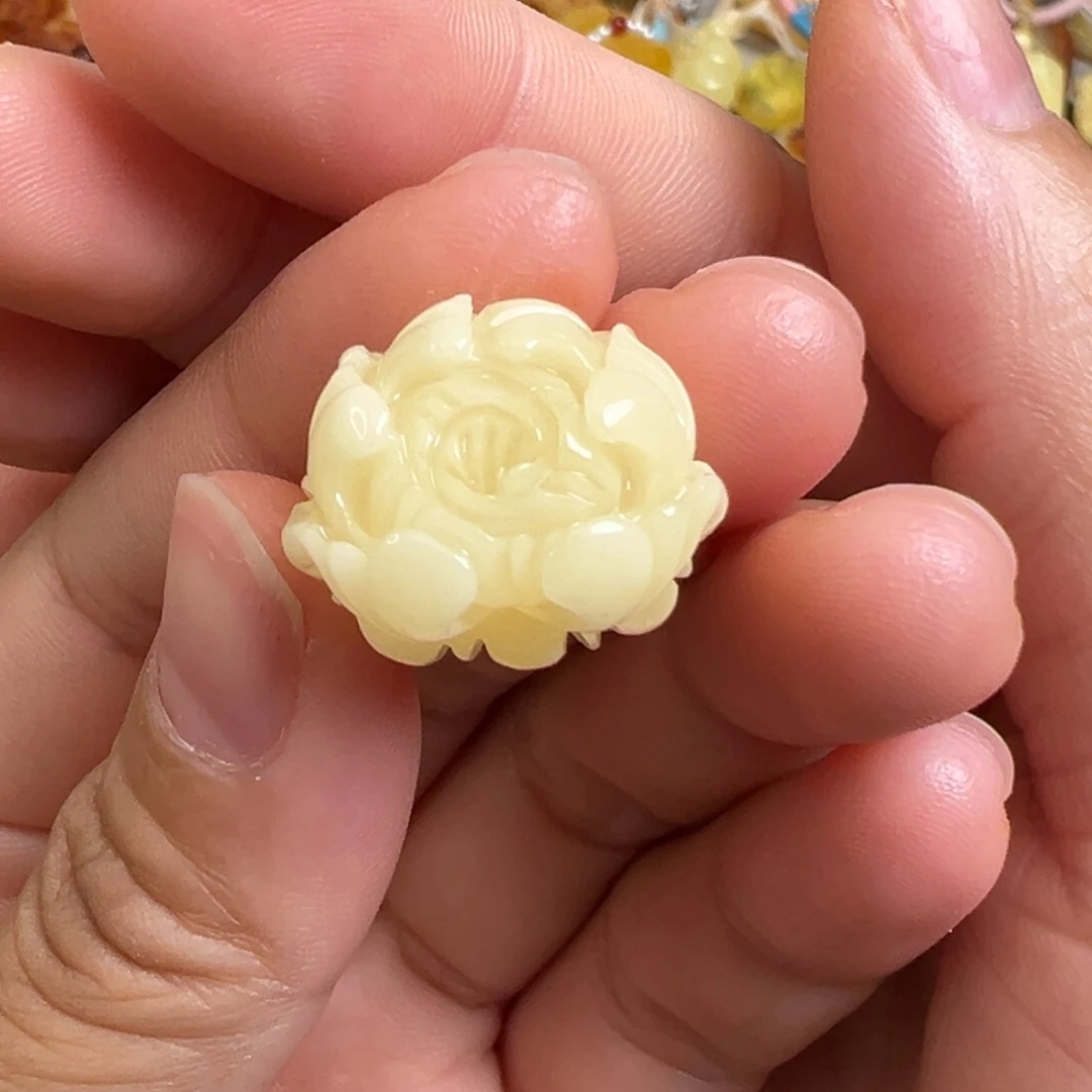 蜜蜡银S925镀金镶嵌裸石蜜蜡