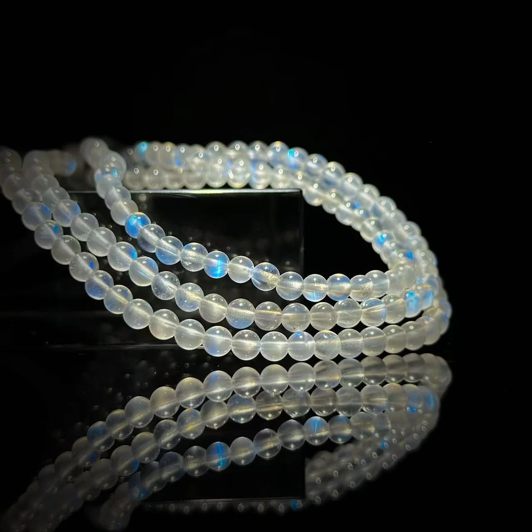 【缪老师严选】SJ1439 透体强蓝光月光多圈手链 多样性发其一
