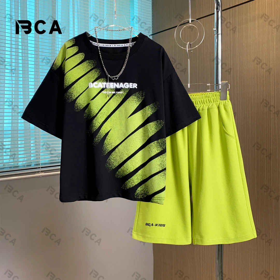 BCA 【高街潮牌】青少年休闲穿搭 夏款套装DF-套装3540