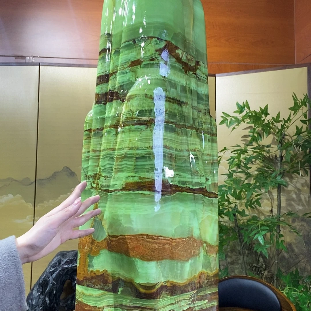 石材山水画作品摆件