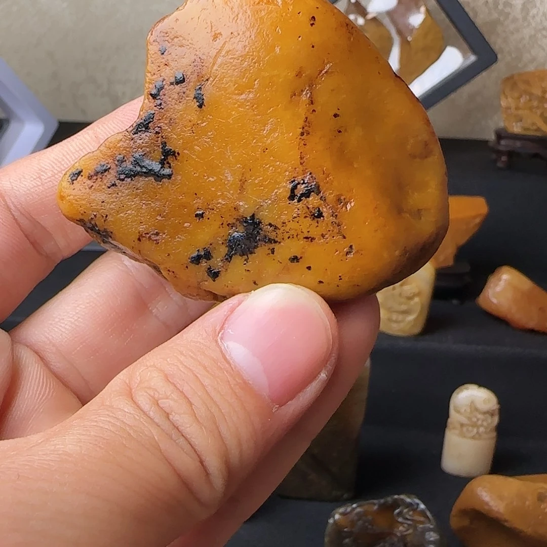 寿山石印石蓝***衡寿山石田黄