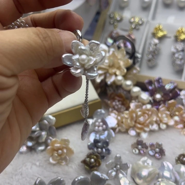 淡水珍珠颈饰银S925镶嵌