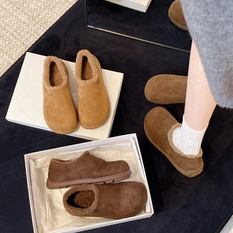 时尚雪地靴加厚棉鞋平底小个子增高加绒款女鞋保暖时尚