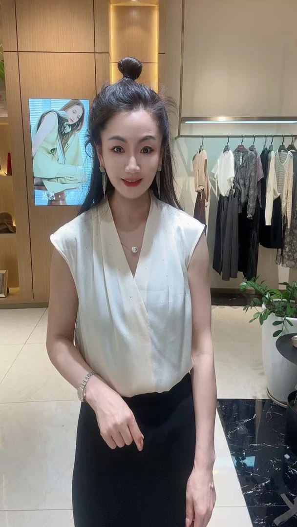 25219691【高斯雪岚】新款小众设计感百搭上衣