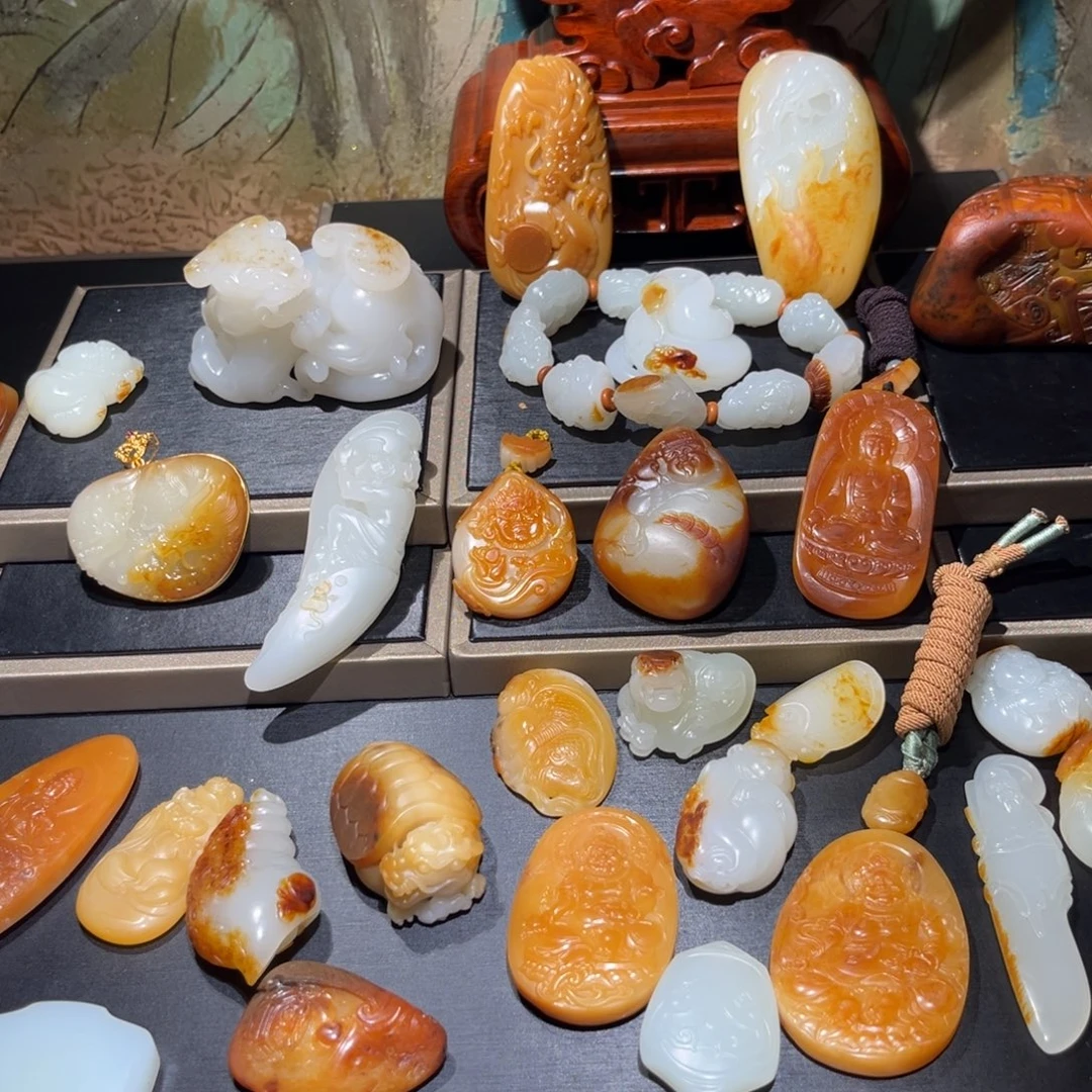 和田玉未镶嵌挂件