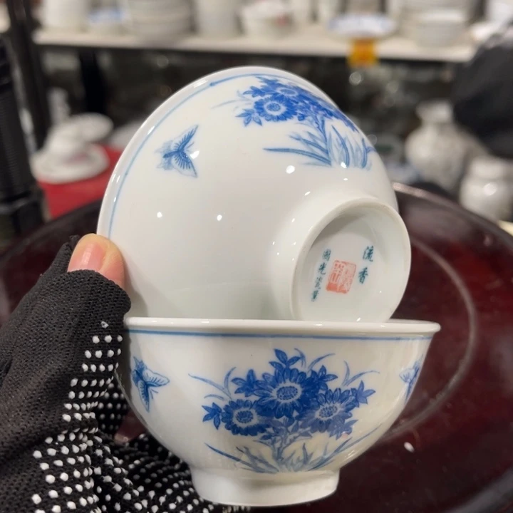 醴陵高温瓷釉下9厘米微瑕