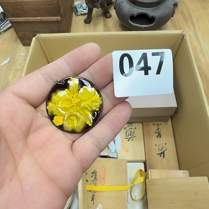 他***石瓷片工艺品摆件瓷器摆件正能量