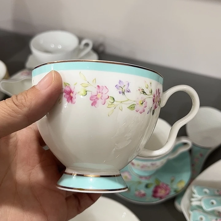 瓷片微瑕骨瓷咖啡杯一个浪漫