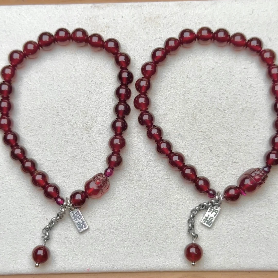 【B47】石榴石手串多样性发其一