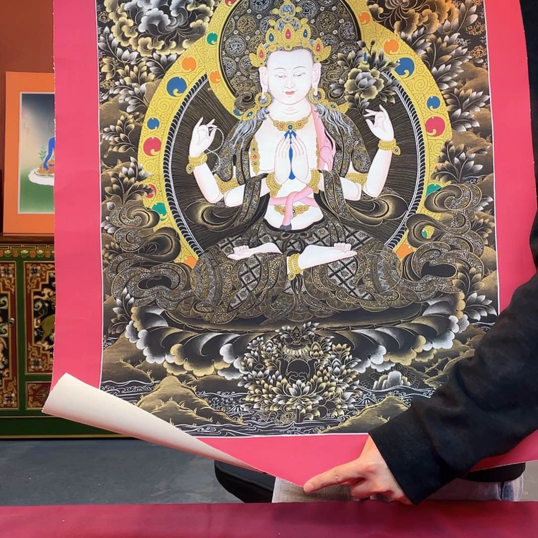 装裱画50×75四臂纯手绘