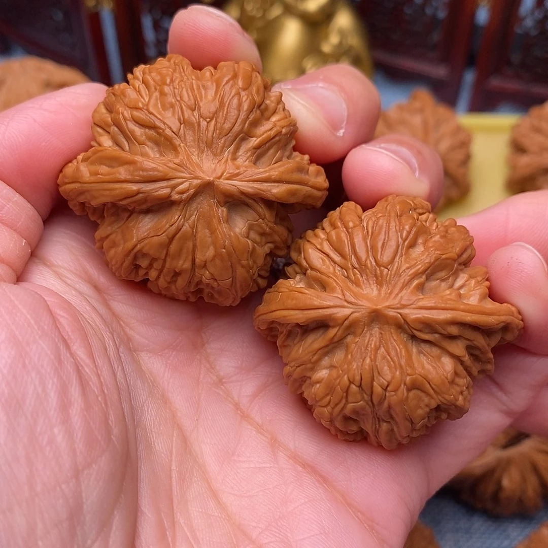 文玩核桃把件毕业全品山地正磨40.8尺