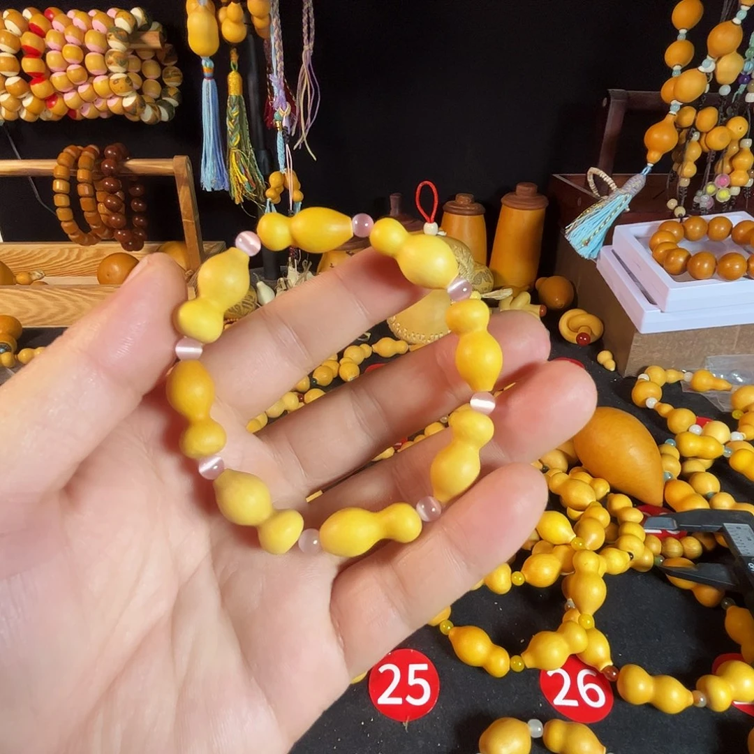 简**单2.32.4尺寸小鱼葫芦手串