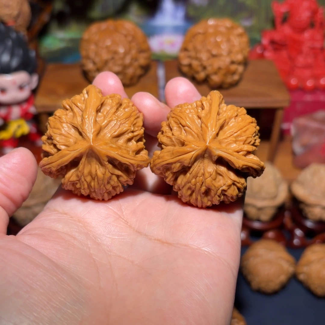 文玩核桃把件43大尺寸文山三棱人丁兴旺跨年福利