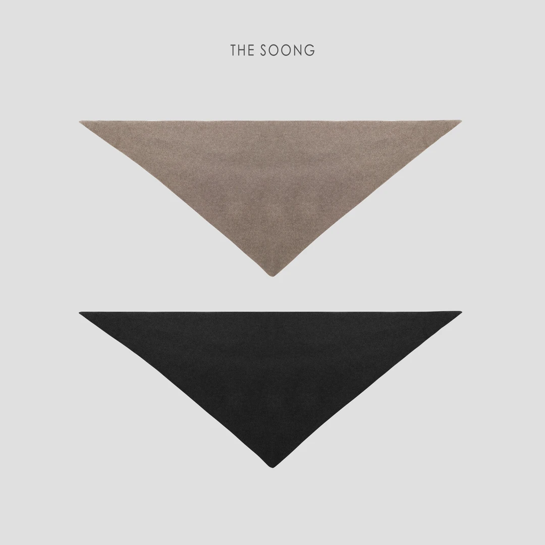 THESOONG|意大利羊毛143克单边织法弹力保暖舒适方型围巾HBWJ5455