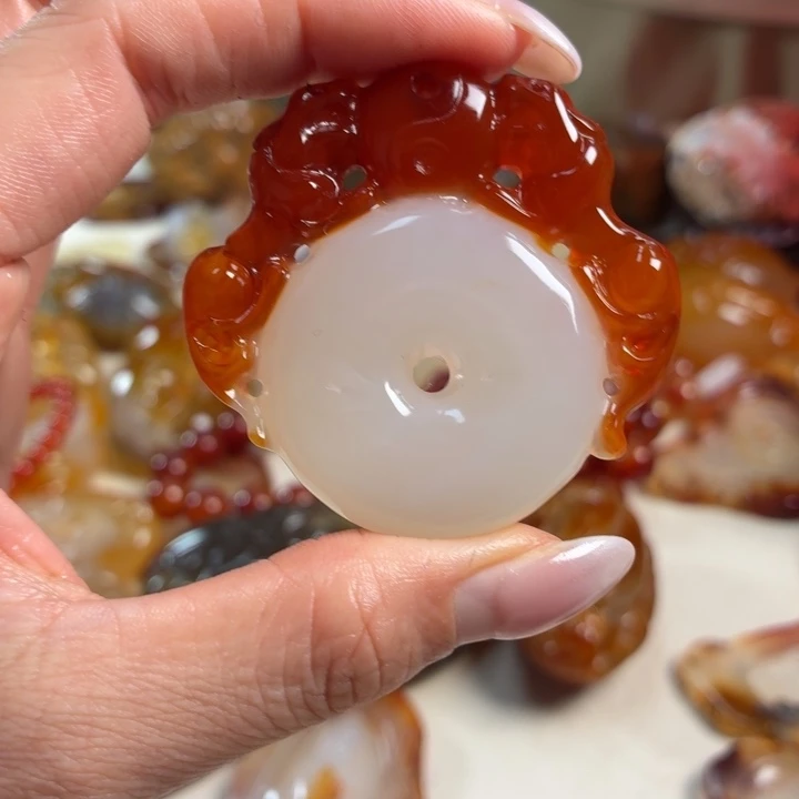 玛瑙/玉髓未镶嵌吊坠(不含链)