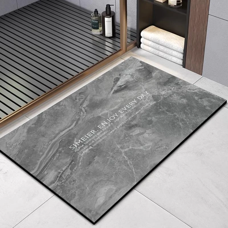 浴室地垫吸水软垫脚垫入户门口老人硅藻泥垫子速干卫生间进门垫子