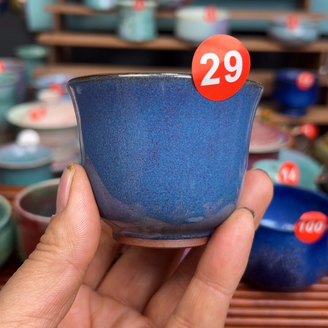 手工制作钧窑茶器