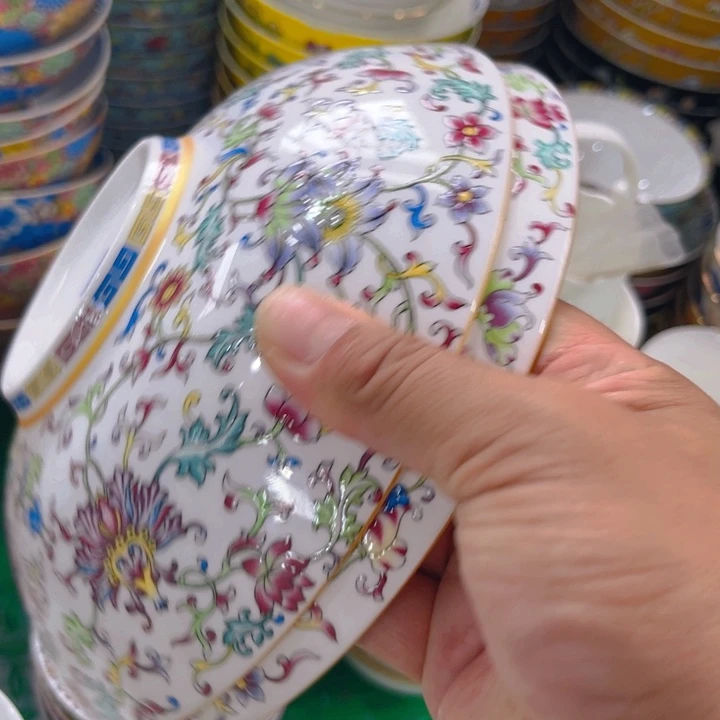 瓷片珐琅彩龙虾盘二个微瑕