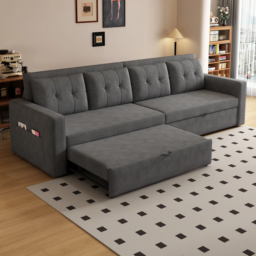 简约小户型三人直排沙发床两用沙发套可折叠沙发床客厅榻榻米家用