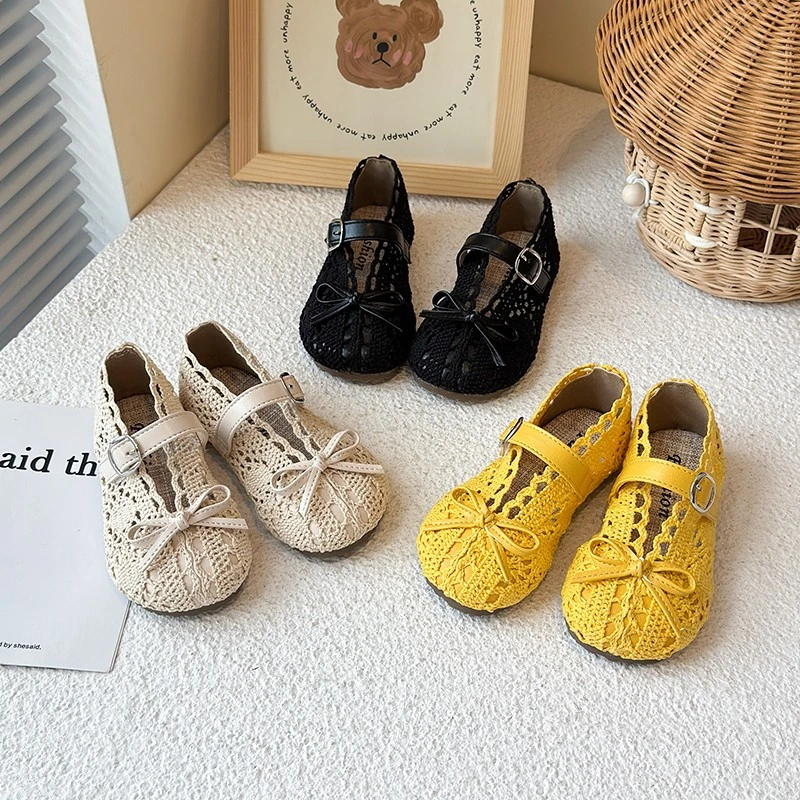 女宝宝包头公主凉鞋2025夏季儿童波西米亚镂空单鞋透气女童编织鞋
