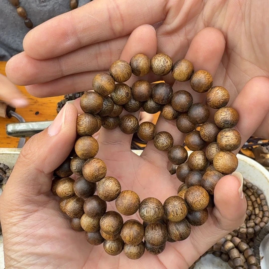 沉香手串单圈1.0乌身8克多样性发一