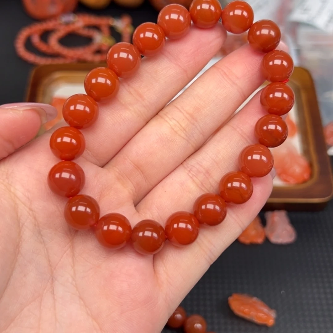 小***晶南红玛瑙未镶嵌手链