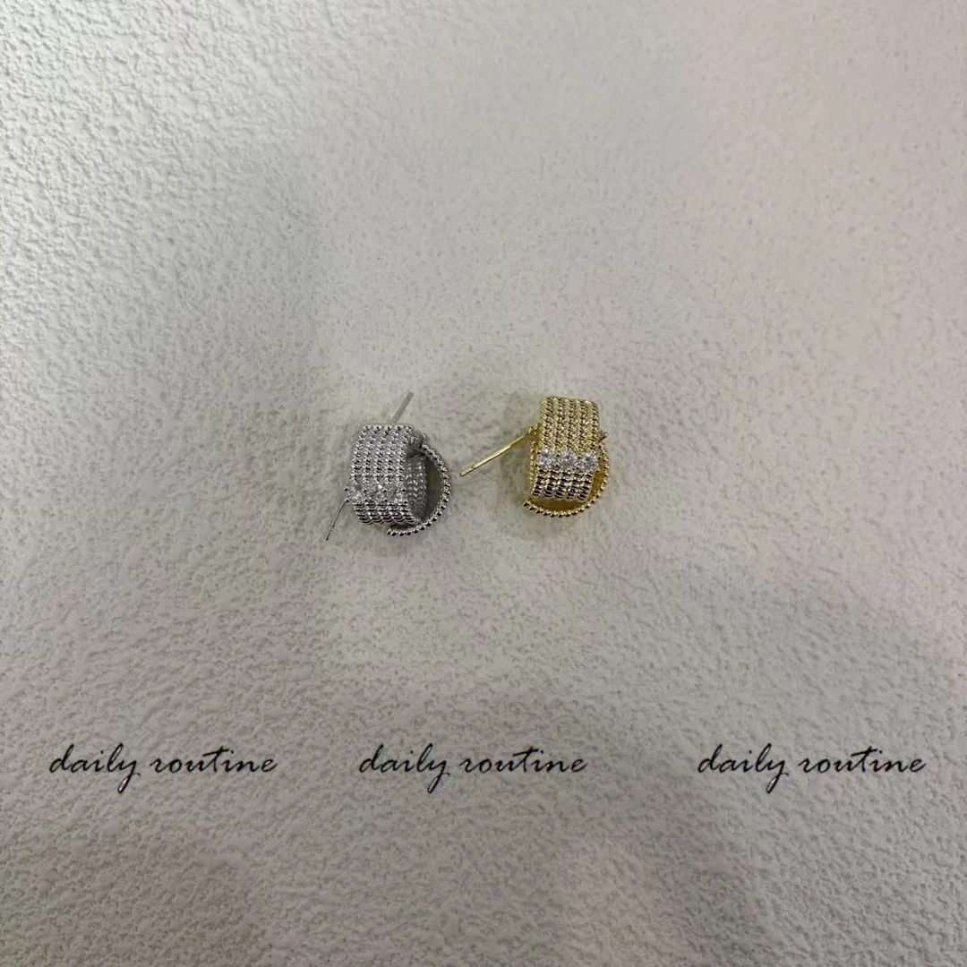 合金耳饰 【设计款】【新品】大气高级感复古C圈银针韩系