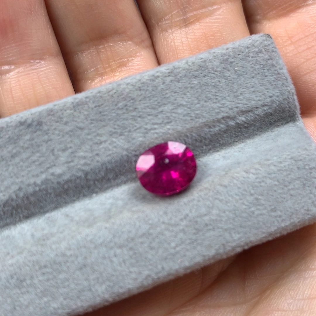 碧玺裸石未镶嵌大颗粒火龙果色卢比莱