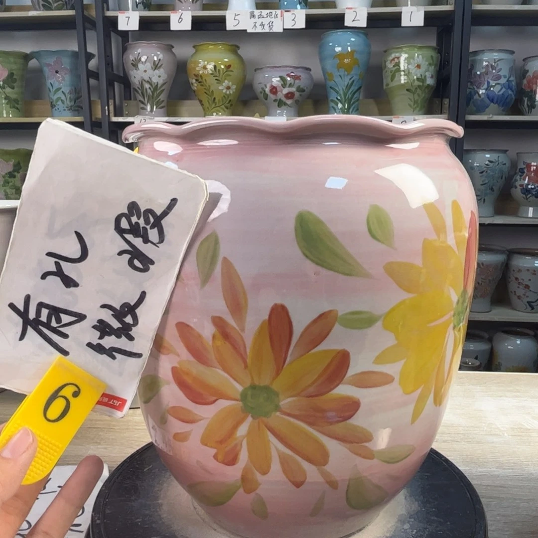 迪***司1tc景德镇陶瓷花盆