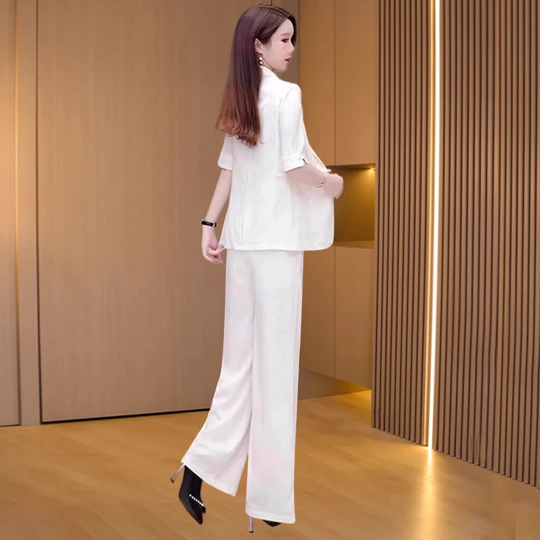 【可蓓儿】品牌职业休闲西装显瘦套装2024新款夏贵夫人气质三两件套