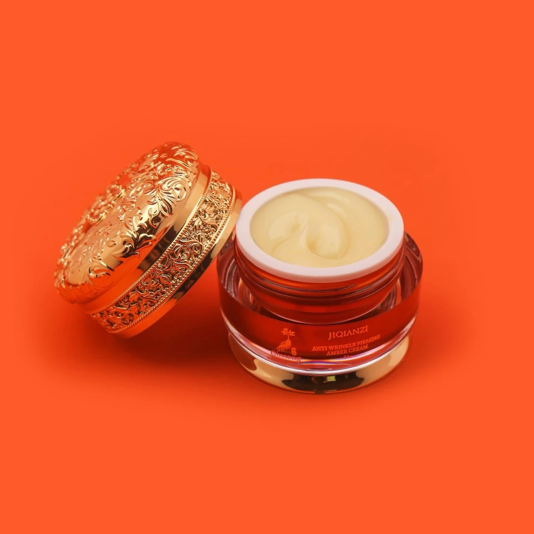 JIQIANZI集千姿人参抗皱紧致美肤珑珀凝霜化妆盒收纳盒