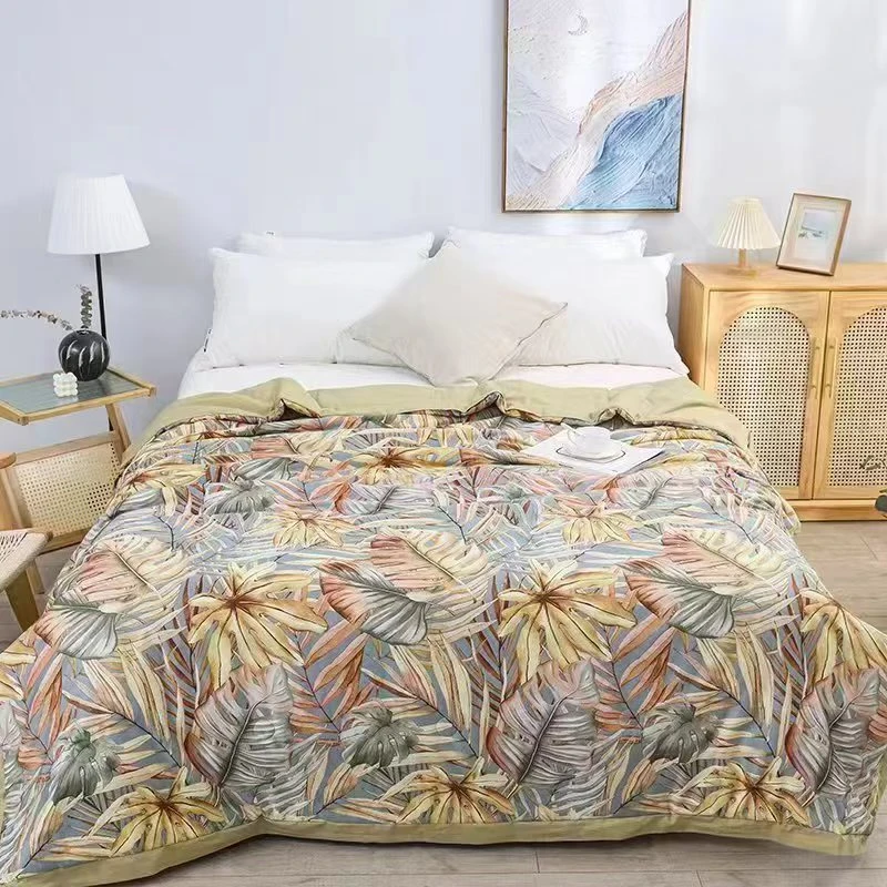 J【秋叶绚丽】长绒棉贡缎秋冬被200*230cm