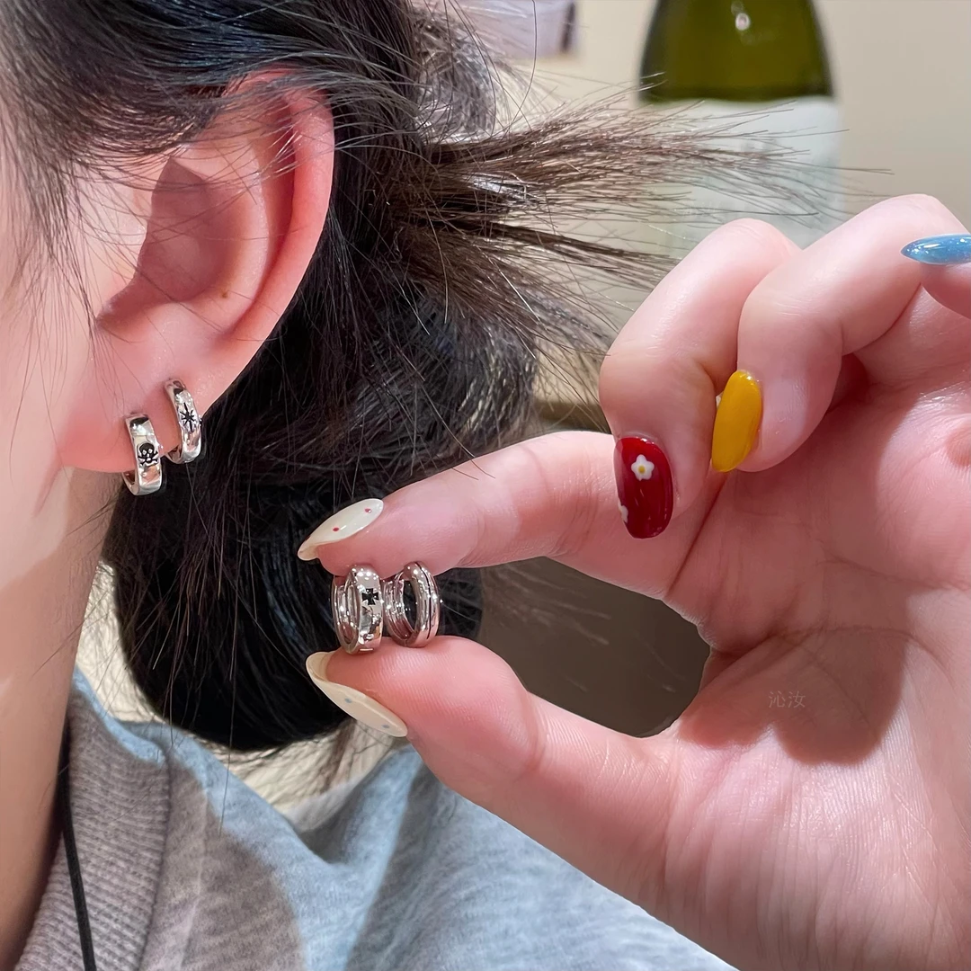 F611小众耳扣四件套小众小巧个性百搭简约气质