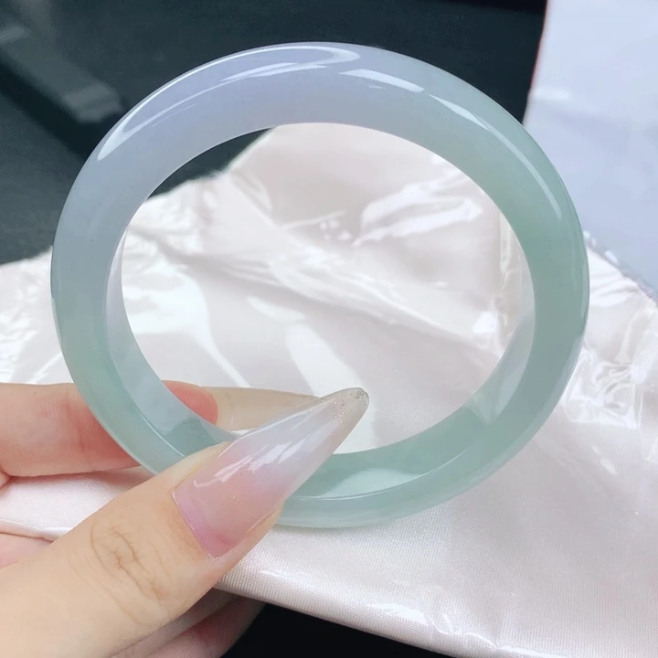 翡翠未镶嵌手镯61-62圈口