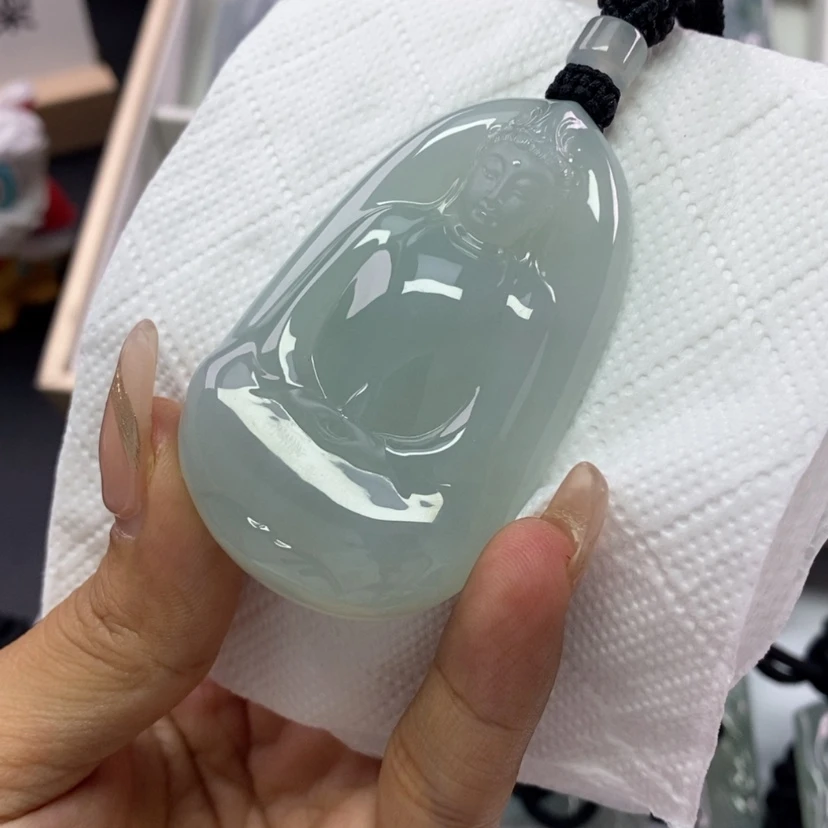 【闪购商品】翡翠颈饰未镶嵌薄*冰翡翠