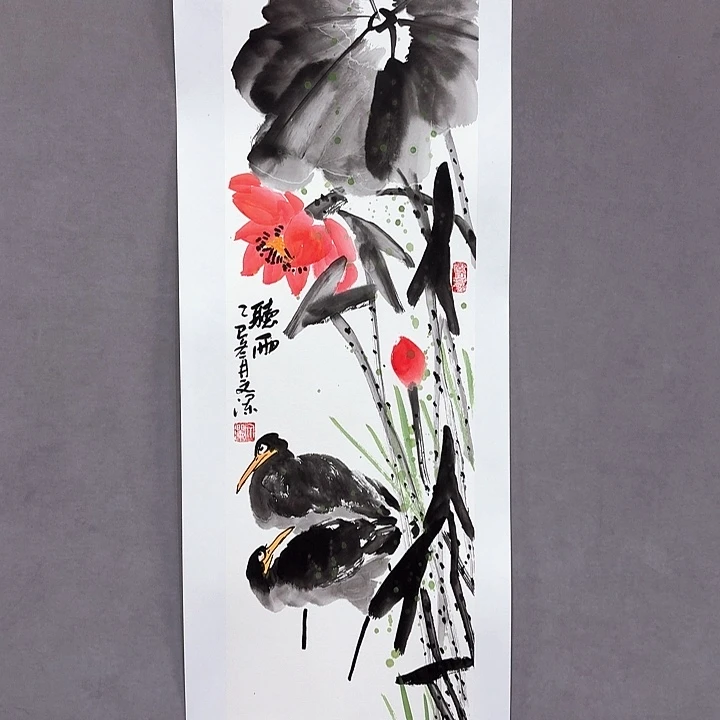 国画亲笔手绘放心去藏