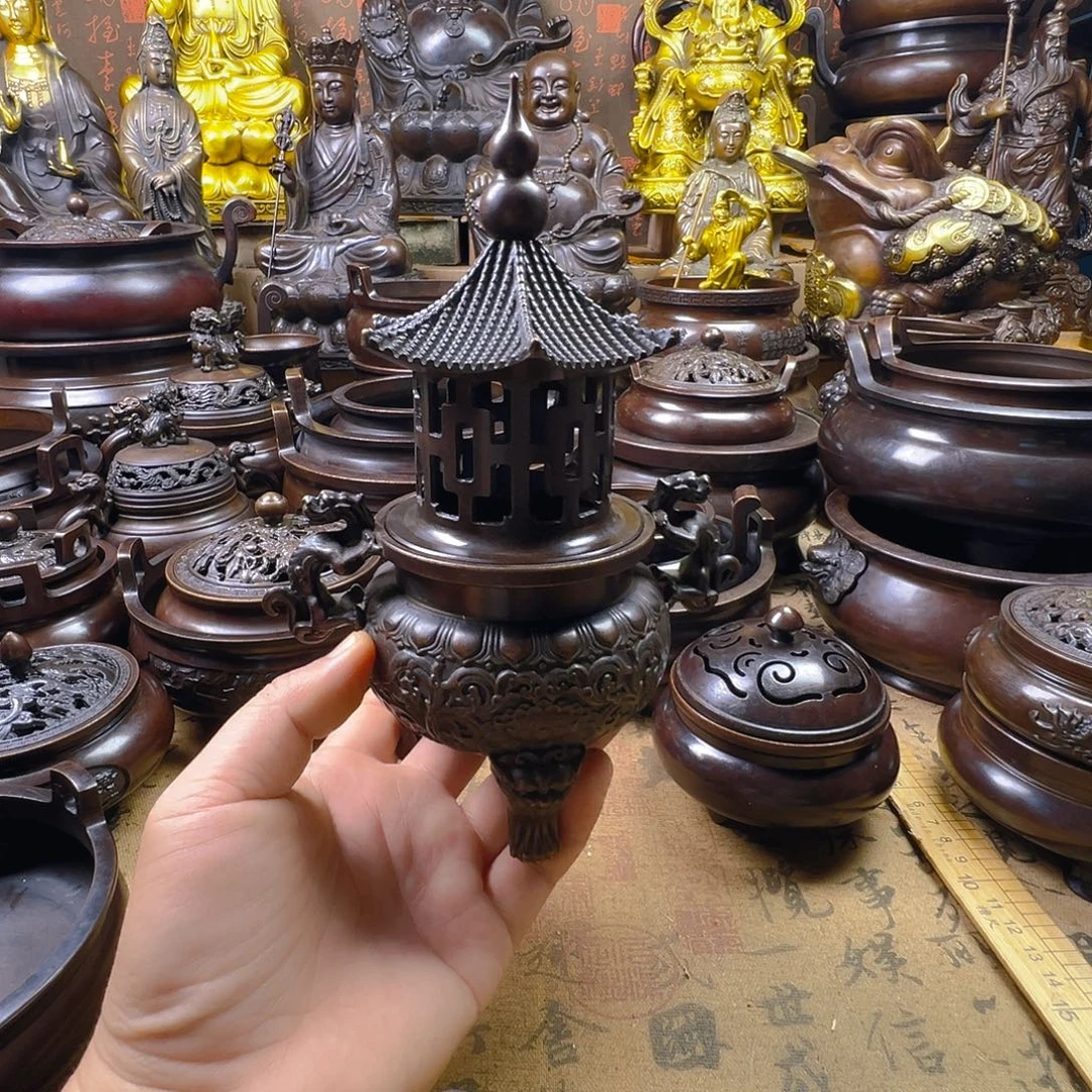 香炉家用铜香炉铜器铜工艺品