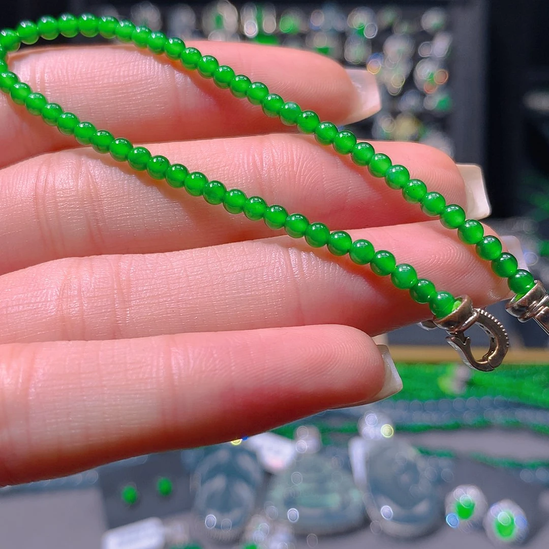 翡翠未镶嵌耳饰天然翡翠