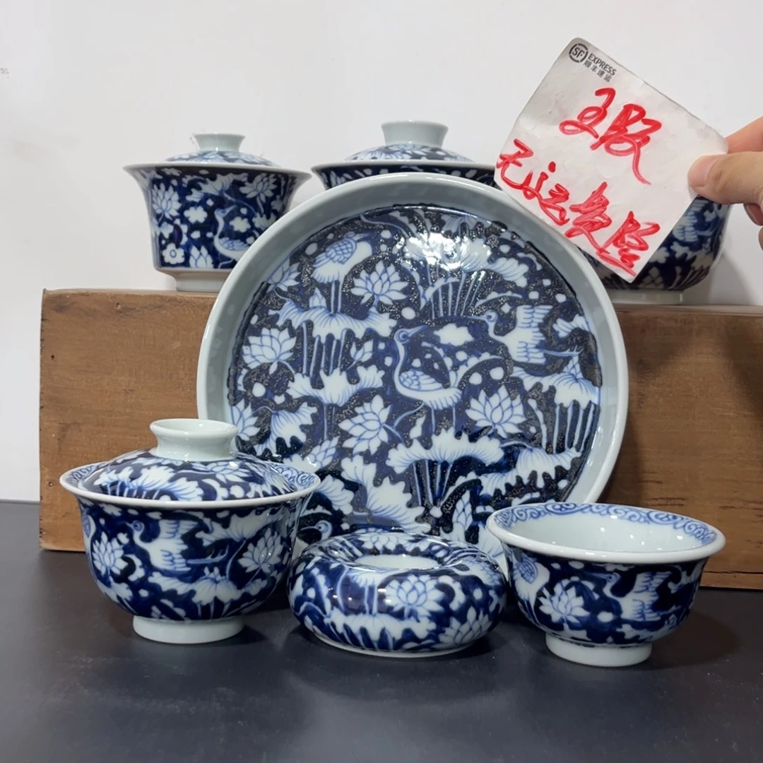 青花仿元一鹭连科