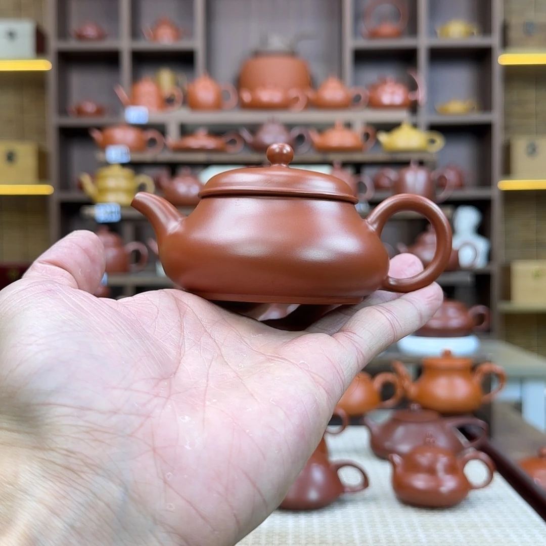 紫砂茶壶潮州手拉壶明炉140cc