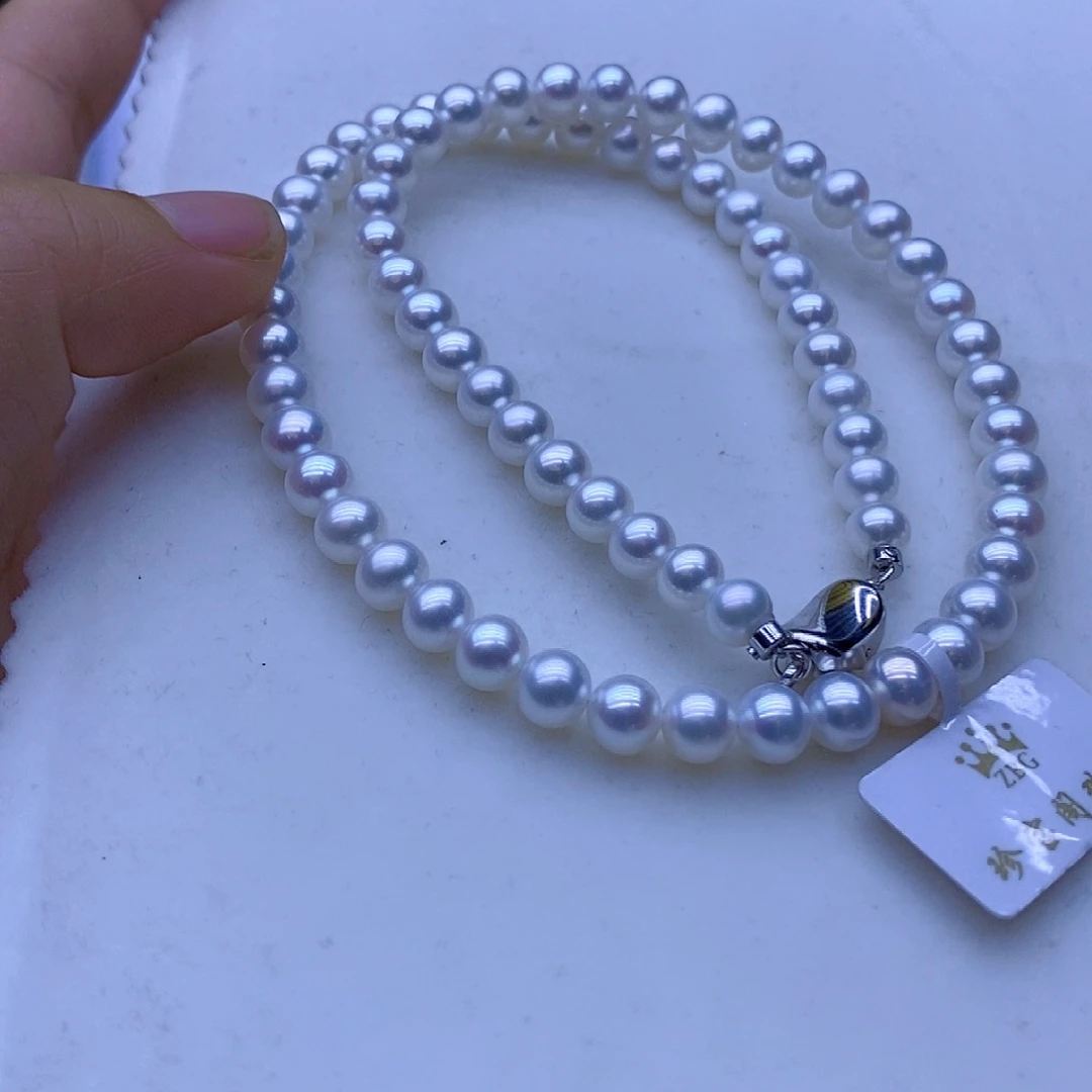 淡水珍珠银S925镶嵌颈饰?****?