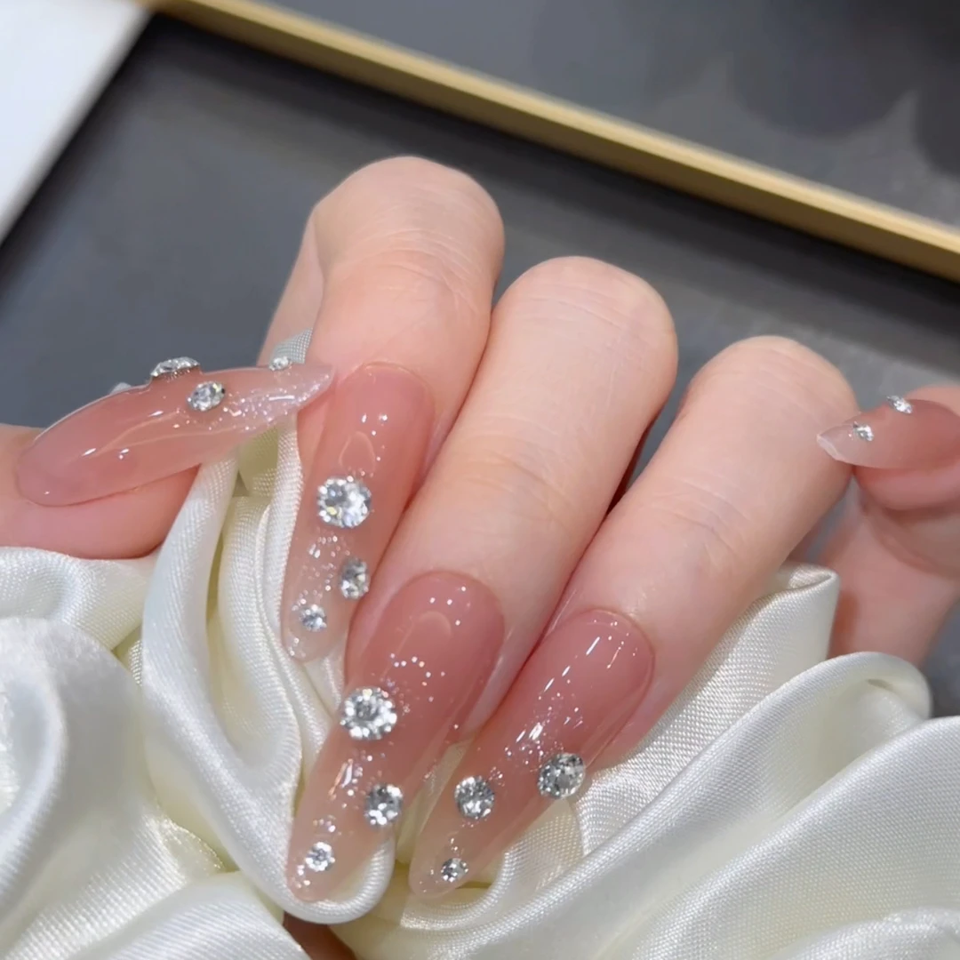 晚星 施家全华 纯手工定制穿戴甲美甲成品美甲贴片10片