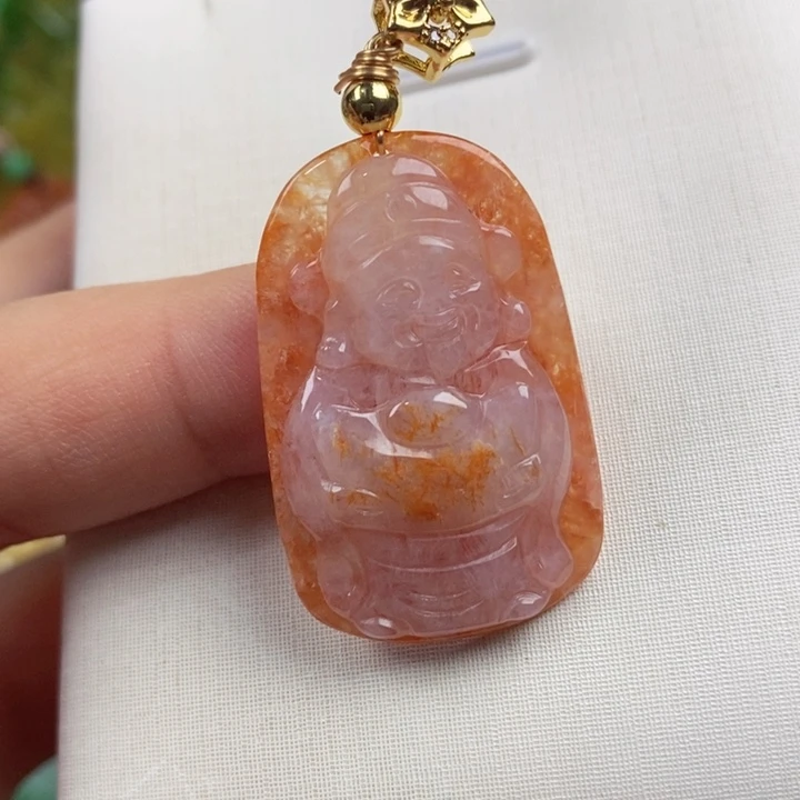 翡翠未镶嵌吊坠(赠链)