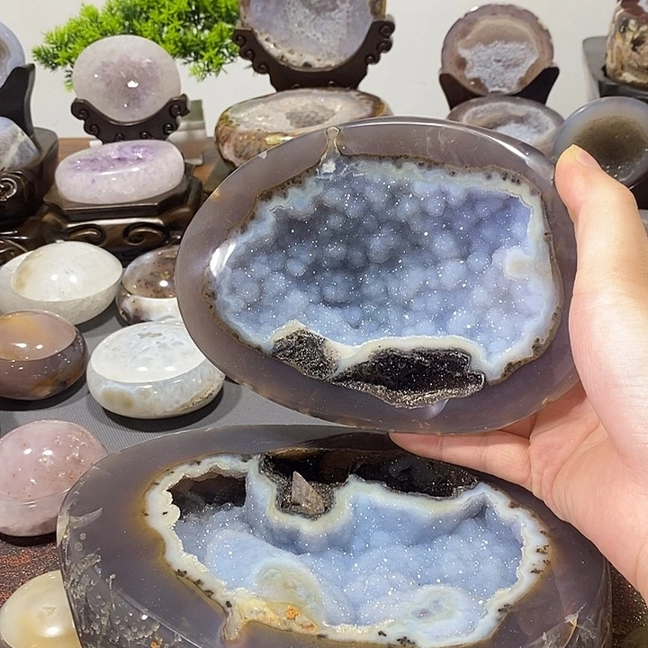 水晶摆件未镶嵌聚宝盆