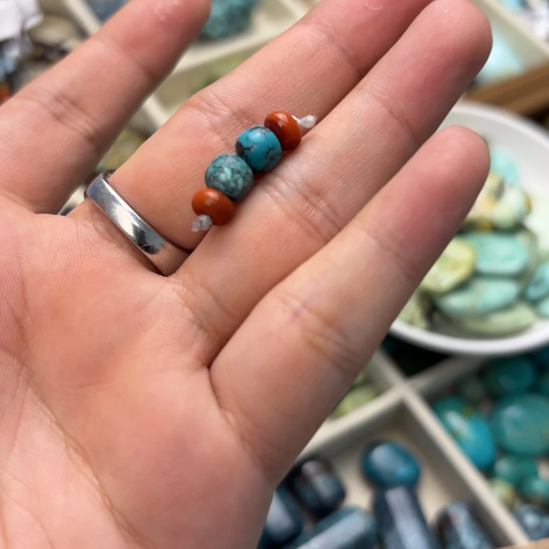 南红玛瑙未镶嵌绿松石