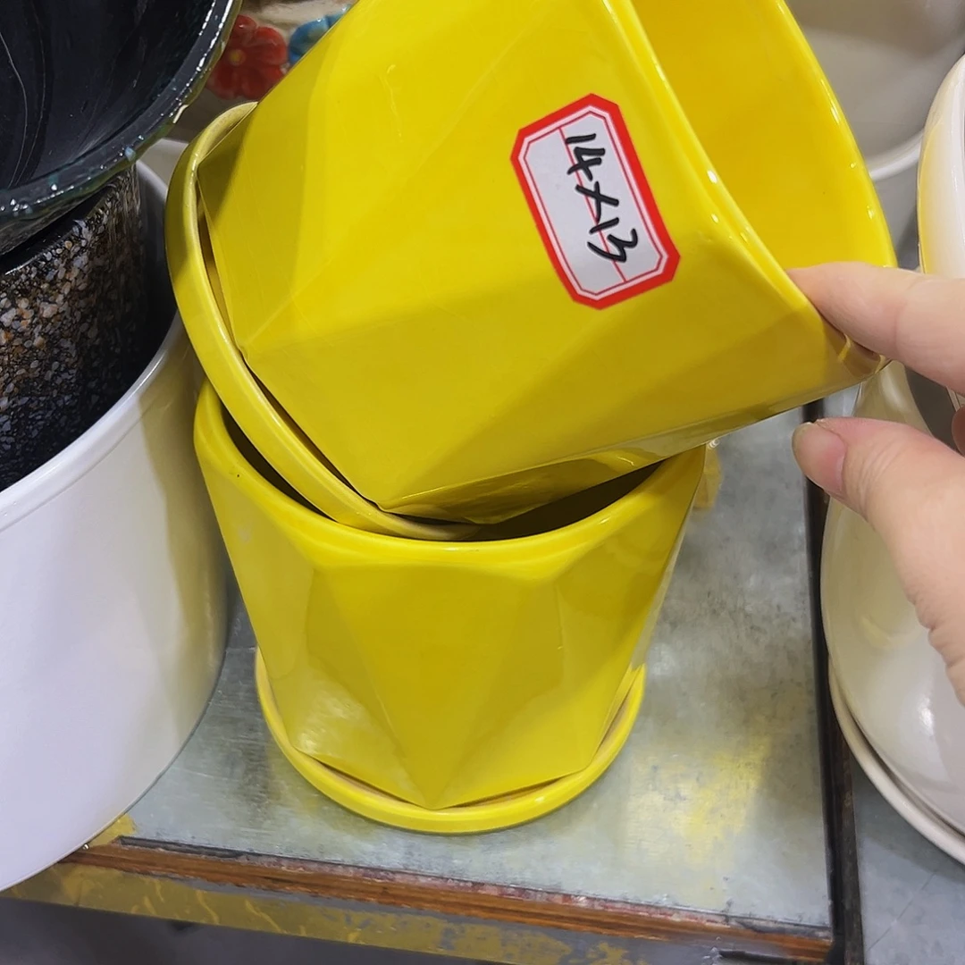 外贸尾单陶瓷花盆凑10米包邮