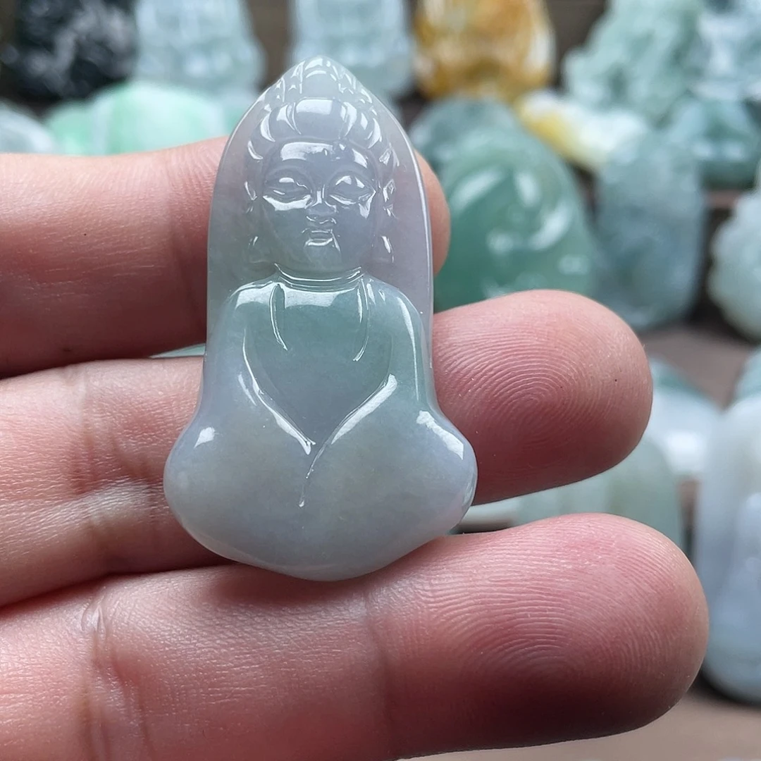 翡翠未镶嵌颈饰宝宝佛