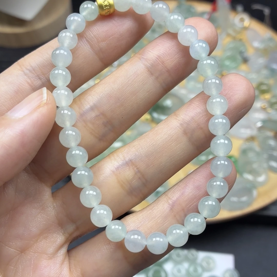 翡翠未镶嵌颈饰珠串