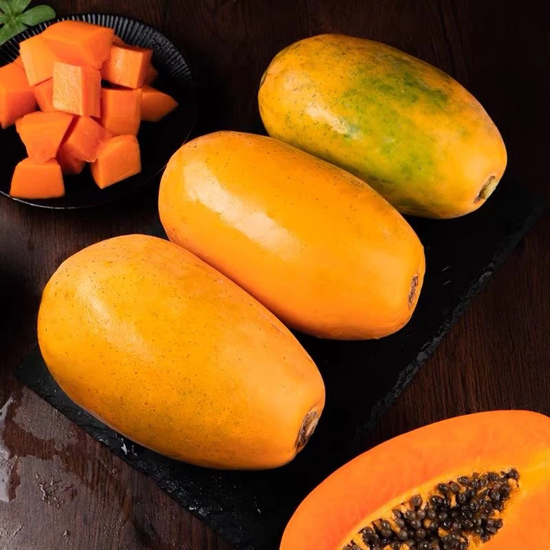 海南A级木瓜一盒2-3粒一斤半左右